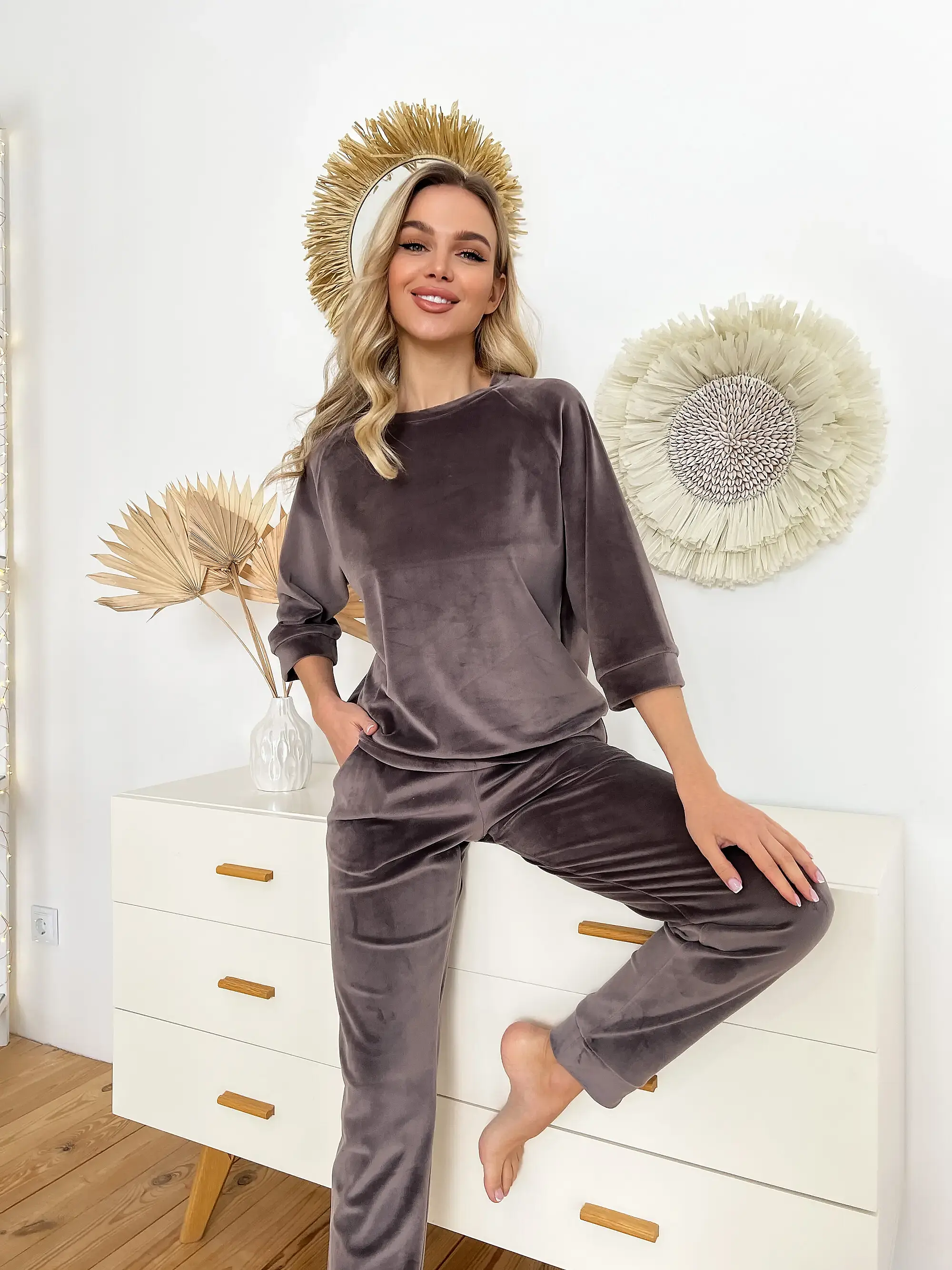 Костюм домашній мокко КШ1-17 Julia