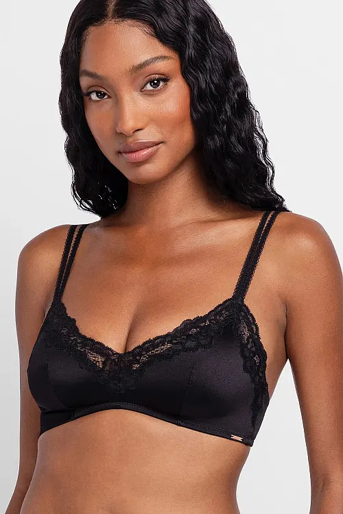 Бюстгальтер Origins-shiny micro black FXBR0071MI127 Dorina