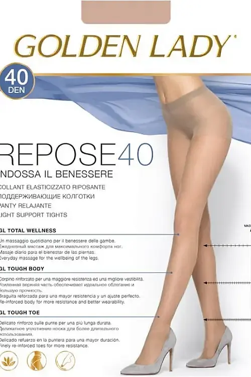 Колготки Repose 40 nero 36GYR Golden Lady